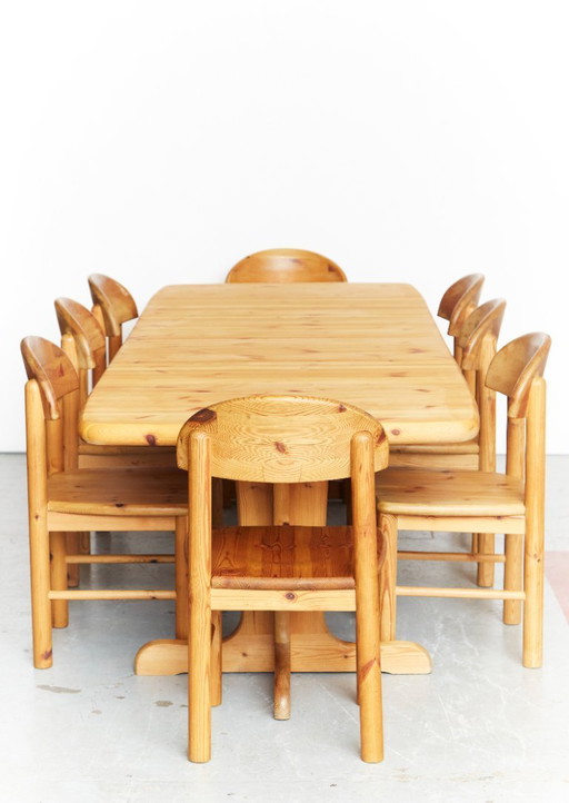 Ensemble de salle à manger par Rainer Daumiller pour la scierie Hirtshals, années 1970, lot de 9