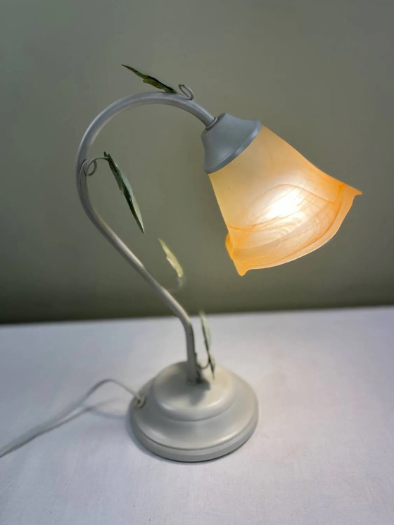 Tulpenlampe – Massive, Tischlampen, Metal, Glass, Vintage (photo 7 of 14)