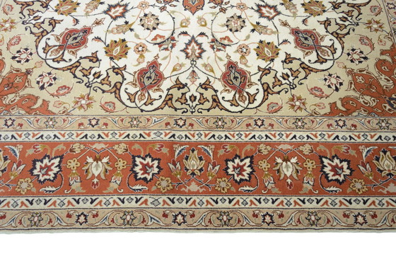 Image 1 of Tappeto persiano annodato a mano - Tabriz 50 Raj con seta 203 x 200 cm