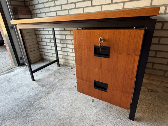 Image 1 of Vintage Dutch design desk Cees Braakman Pastoe Japanese series