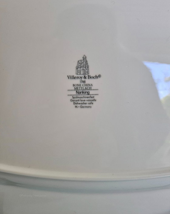 Image 1 of 1x fuente de servir Villeroy & Boch Nanking de porcelana Bone China