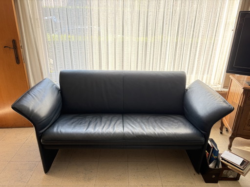 Sofá y zona de relax Jori – 2 zitsbanken, Leather, Metal
