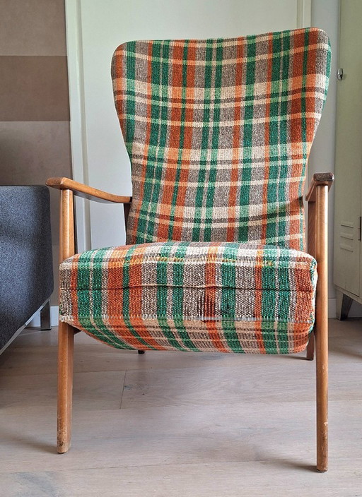 Folding chair, 1950s, legs up