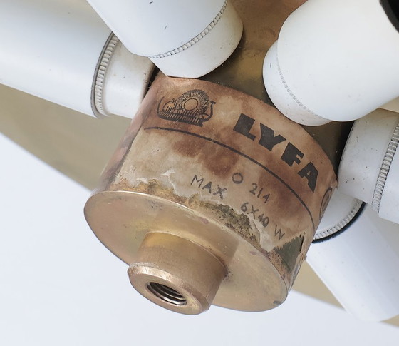 Image 1 of Carl Fagerlund plafondlamp, Orrefors/Lyfa 1960s