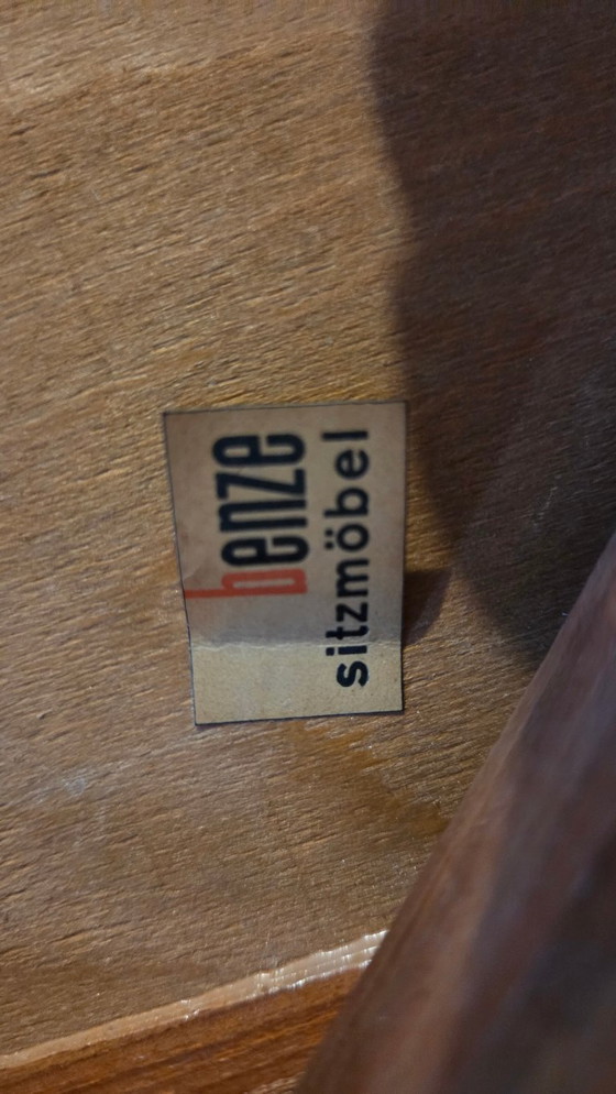 Image 1 of 6 dining room chairs Benze Sitzmöbel, teak, vintage, newly upholstered