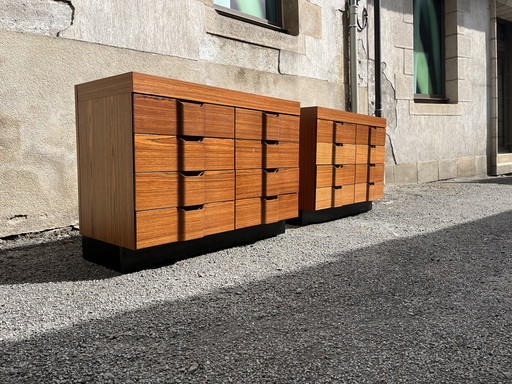 Ein Paar italienische Kommoden aus den 1970er Jahren