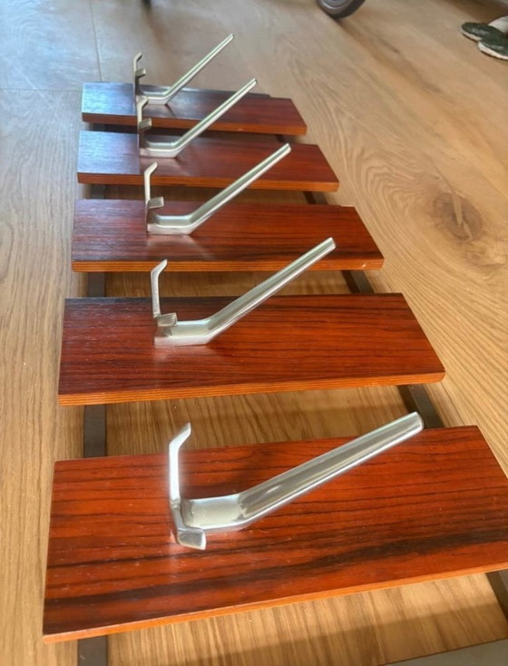 Image 1 of Vintage wall coat rack 1960s - Pastoe style