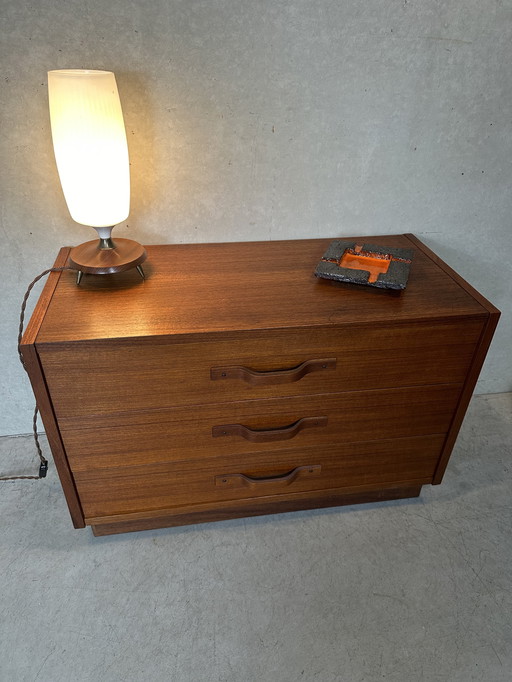 Vintage Ladekast in Teak