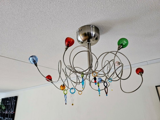 Set di 2 lampade di design Harco Loor Strawberry, complete, Plafoniere, Metallo, Vetro, Multicolore, Modern (foto 6 di 6)