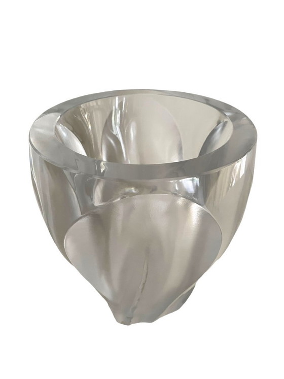 Image 1 of Vintage Lalique Ingrid kristallen vaas - Groot Frans kristallen glazen kunstwerk als pronkstuk