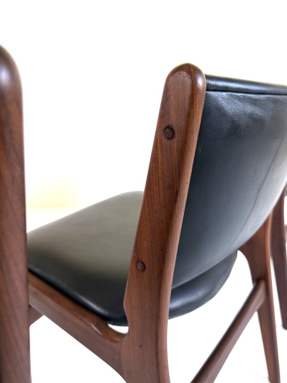 Image 1 of 3x vintage dining chair model 89, Erik Buch ‘60