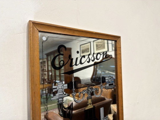 Miroir anglais antique Ericsson – Verre, Bois (photo 3 of 5)
