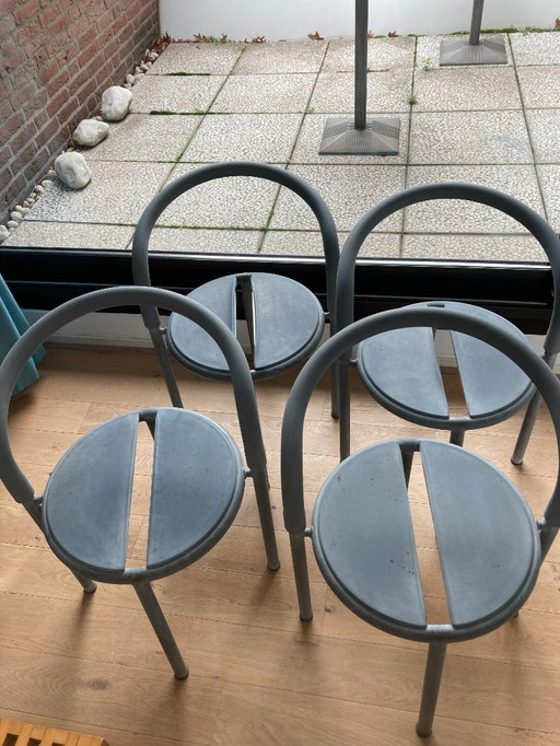 4 sillas de café Pelikan, Fritz Hansen 