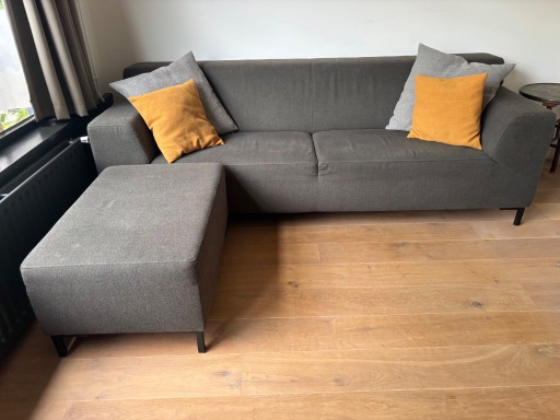 Canapé 3 places Eden avec pouf forestgreen