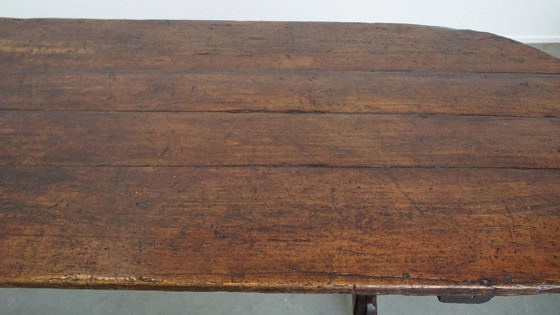 Image 1 of Mesa de comedor antigua XXL de madera de álamo del siglo XVIII