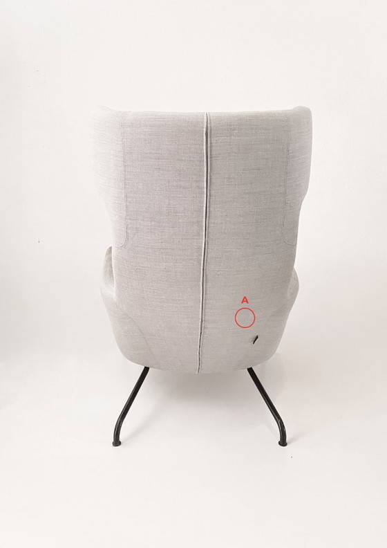 Softline Havana Lounge Chair – Lichtgrijze Stof – Fauteuils, Polyester, Metal (photo 5 of 9)