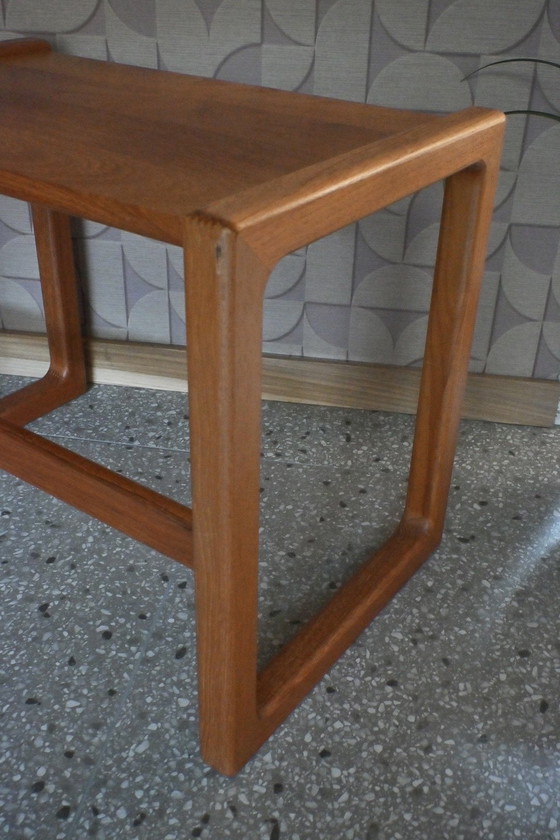 Image 1 of Table d'appoint vintage en chêne massif, design danois