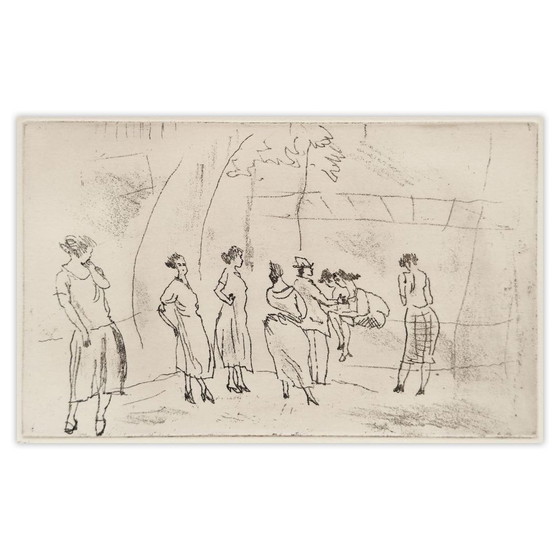 Jules Pascin Radierung Dans un Square 1980 – Lithographien & Drucke, Paper (photo 5 of 5)