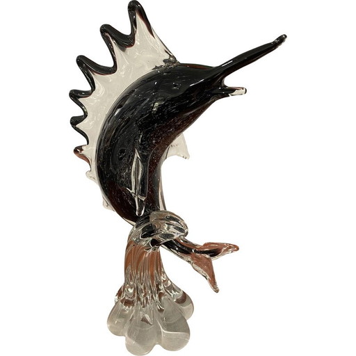 Vintage zwaardvis in Murano glas