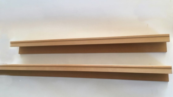 Image 1 of 'Die Collection' Wohnwand 8-teilig mit Vitrine, Schubladenkonsolen, Bücherborden in Esche natur Esche