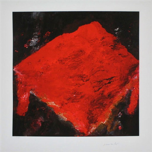 Armando DER TISCH Hand-signed – lithos zeefdrukken, Paper