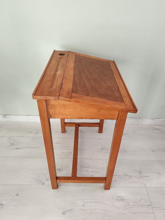 Image 1 of antiker Schulschreibtisch