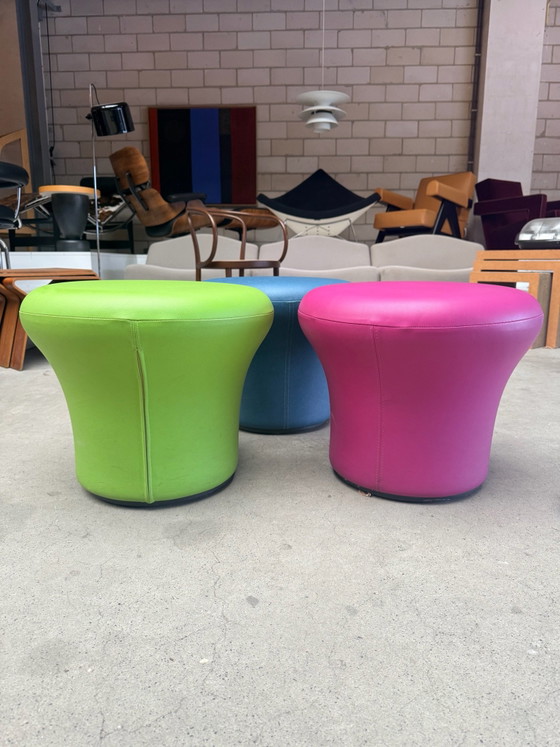 Artifort Mushroom footstool, Footstools & poufs, Leather, Green, Modern (photo 6 of 8)