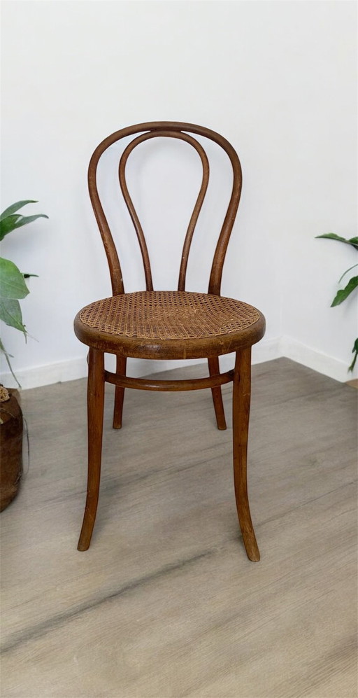 Antique Thonet bistro chair - model n°14 - marked "Thonet Wien".