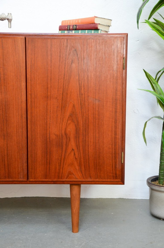 Image 1 of Børge Mogensen dressoir vintage teakhouten ladekast platenkast jaren 60