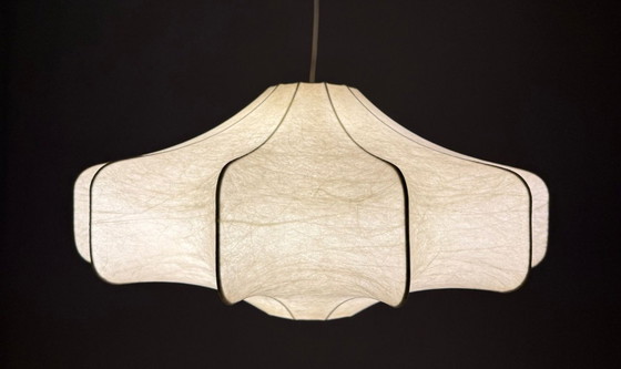 Image 1 of Mid-century Cocoon pendant lamp by Friedel Wauer for Goldkant Leuchten, Germany, 1970s.