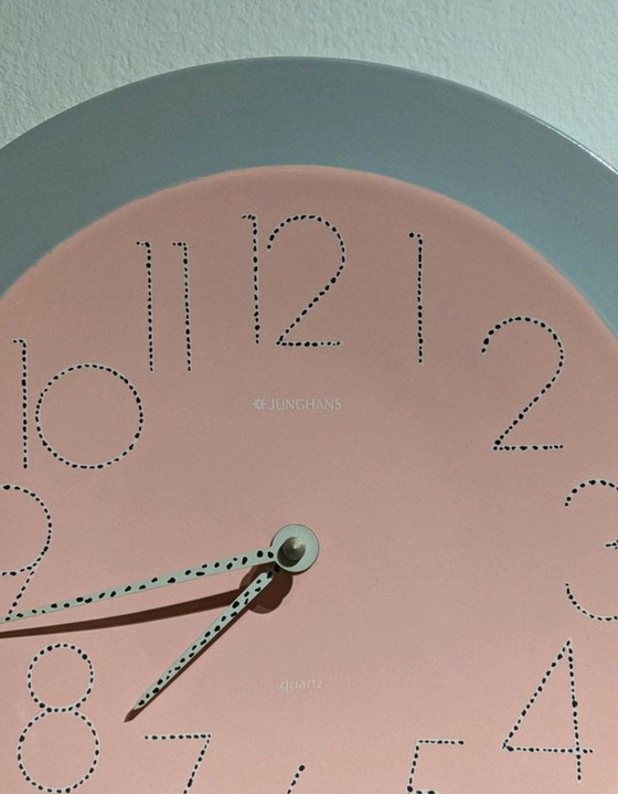 Orologio da parete Vintage/Retro Junghans, anni '80/Design Memphis-Salins France – Ceramic, Plastic (photo 2 of 5)