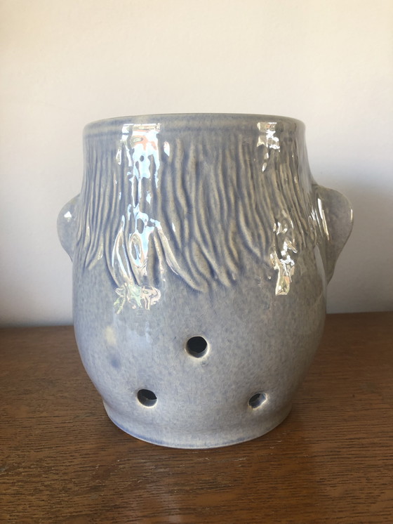 Image 1 of Keramik-Zwiebeltopf aus Westerwald, Westdeutschland