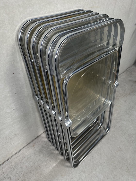 Image 1 of 6x Sedia Pieghevole Plia Design - Giancarlo Piretti - Anonima Castelli