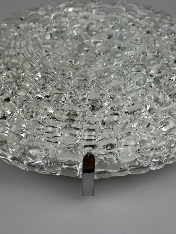 Image 1 of 60s 70s Lamp Plafoniere Inbouw Ijsglas Space Age Design