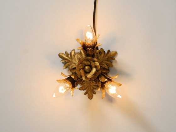 Image 1 of Magnifique petite lampe de plafond de la marque Banci Firenze, Italie, datant des années 1960.