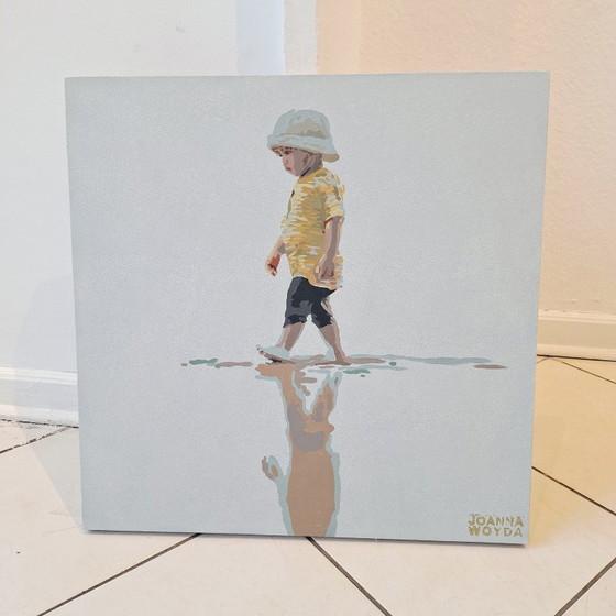 Image 1 of A Boy in a hat, Contemporary painting, Joanna Woyda