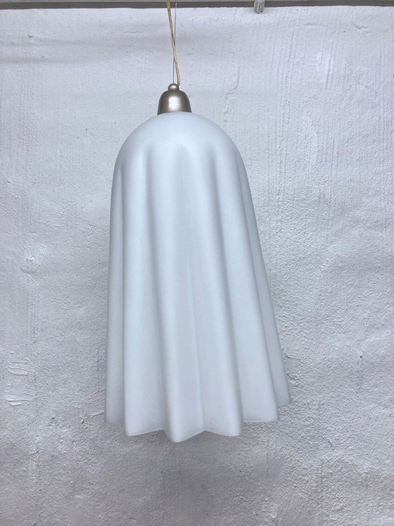 Image 1 of Lampada a sospensione italiana in vetro di Murano, stile Fazzoletto, design anni '80/'90.