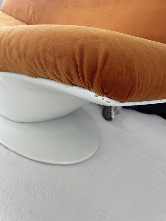 Image 1 of Space Age Sofa aus Kunststoff neu gepolstert
