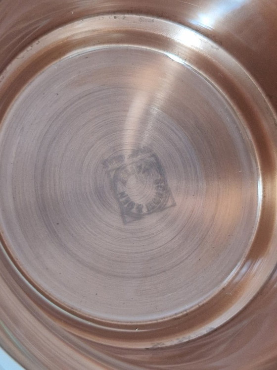 Image 1 of Tea Glasses in copper baskets.Schott&Mainz Germany.