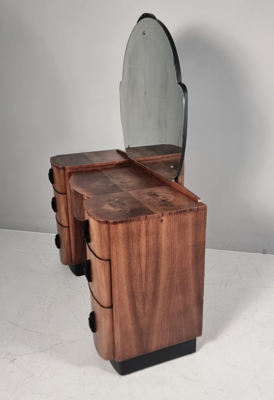 Image 1 of Dressing Table with pouf by Jindrich Halabala for Up Závody, 1940s