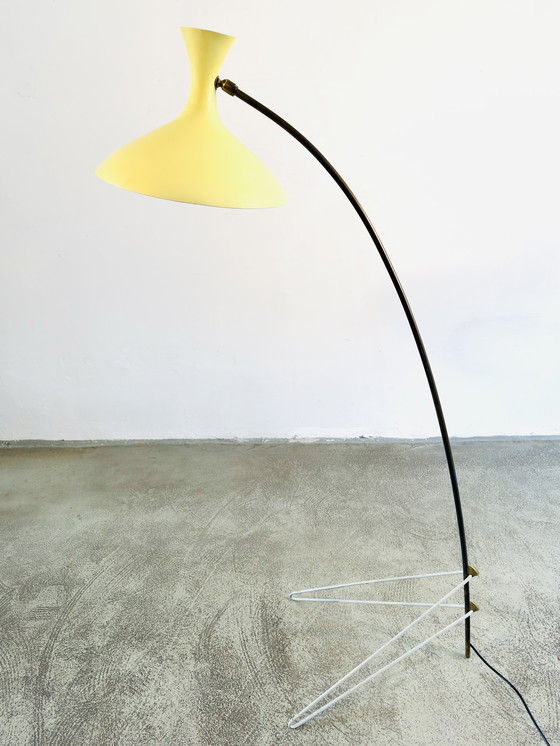 Image 1 of ZELDZAME VLOERLAMP DOOR LOUIS KALFF VOOR PHILIPS, NEDERLAND, jaren 1950