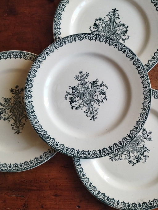 "Alhambra" ironstone earthenware service from Salins