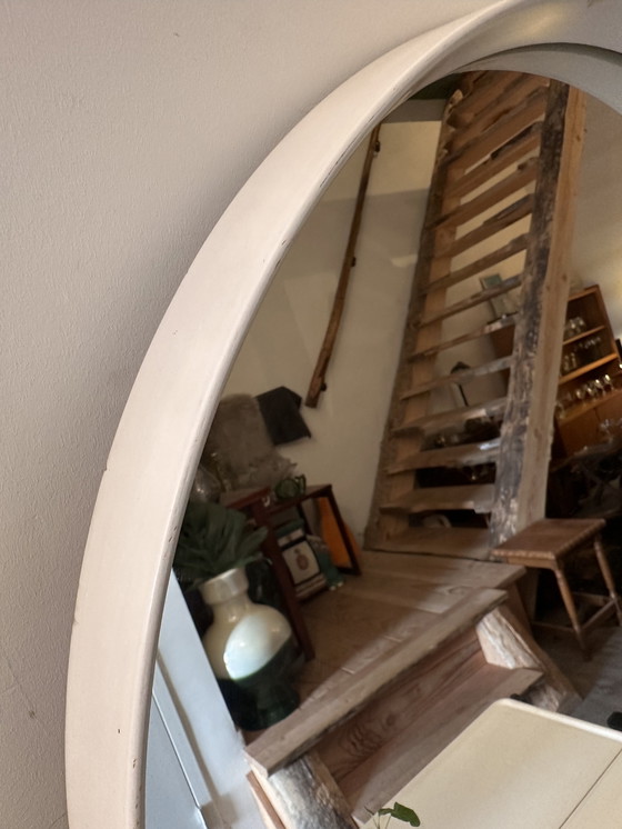 Image 1 of Jaren 70 spiegel met witte rand
