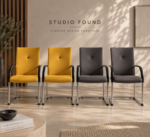 Set 4 Fritz Hansen Independence | Burkhard Vogtherr – bureaustoelen, Cotton