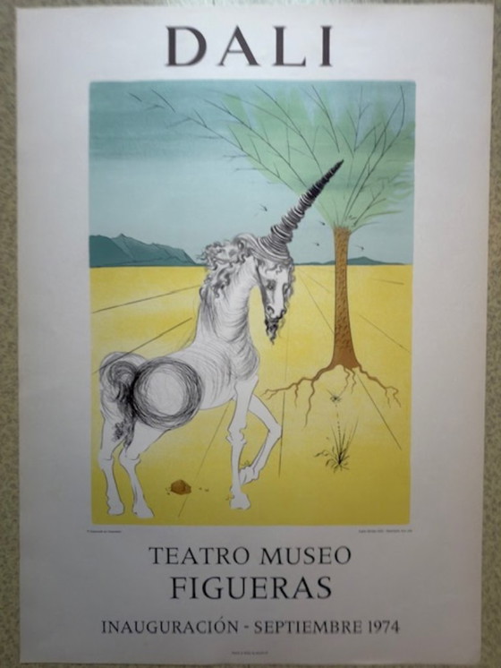 Image 1 of Affiche Lithographiée de Salvador Dali - 1974