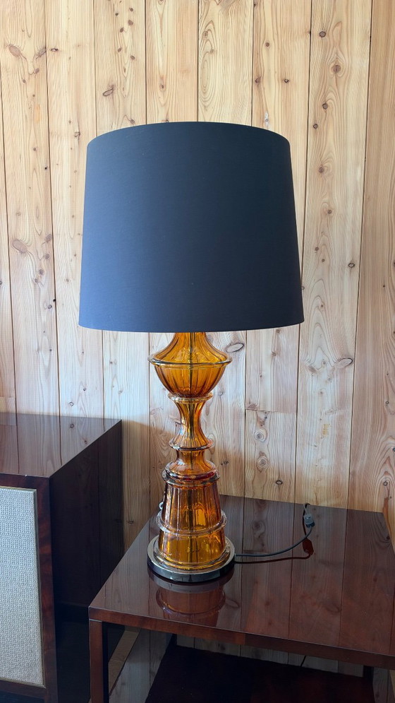 2 Samurai lamps new condition Murano glass, Barovier & Toso, Table lamps, Textile, Orange, Vintage (photo 2 of 16)