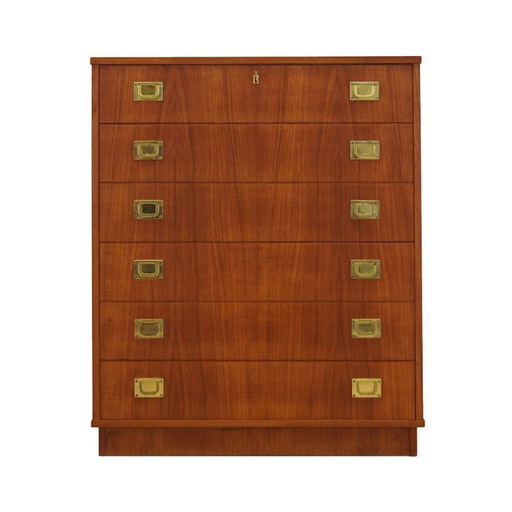 Teakhouten ladekast, Deens design, jaren 60, gemaakt in Denemarken.