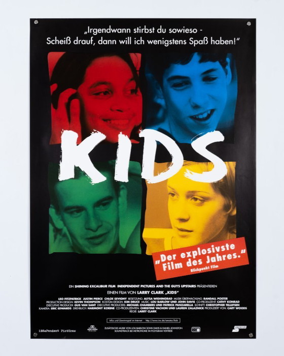 Image 1 of Kids – Originele vintage Duitse filmposter uit 1995 – Onafhankelijke cinema uit de jaren 90 – 84,1 x 59,4 cm A1