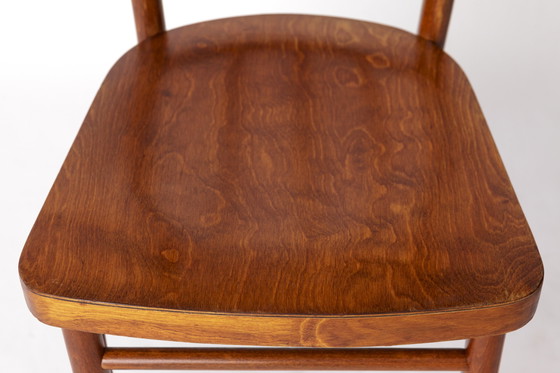 Image 1 of Pair of Soviet Beech Dining Chairs – 1978 Vintage, Refurbished Wood Frame