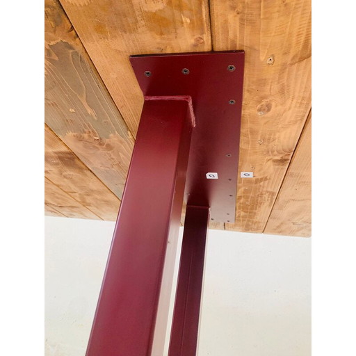 Vintage handgemaakte tafel van gerecycled sparrenhout, Italië